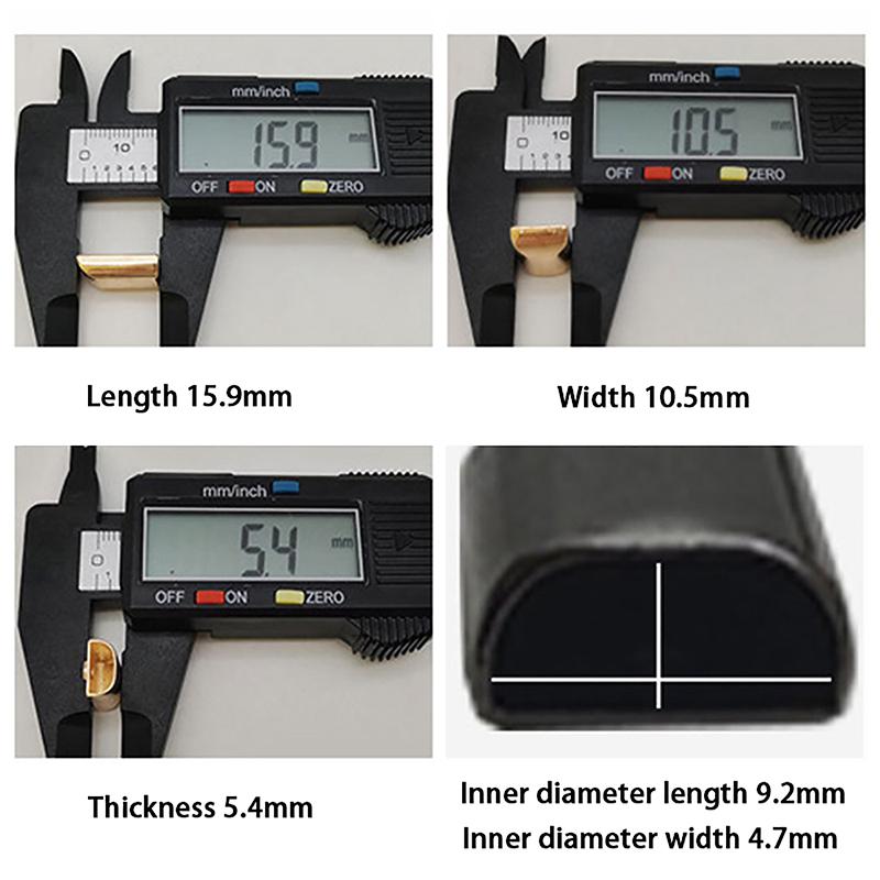 10Pcs Metal Zipper Stopper Zipper Tail Clip Stop Tail Plug Head With Screw Diy