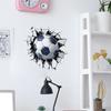 Broken Wall Football Bedroom Living Room Entrance Home Beautification Decoration Wall Stickers