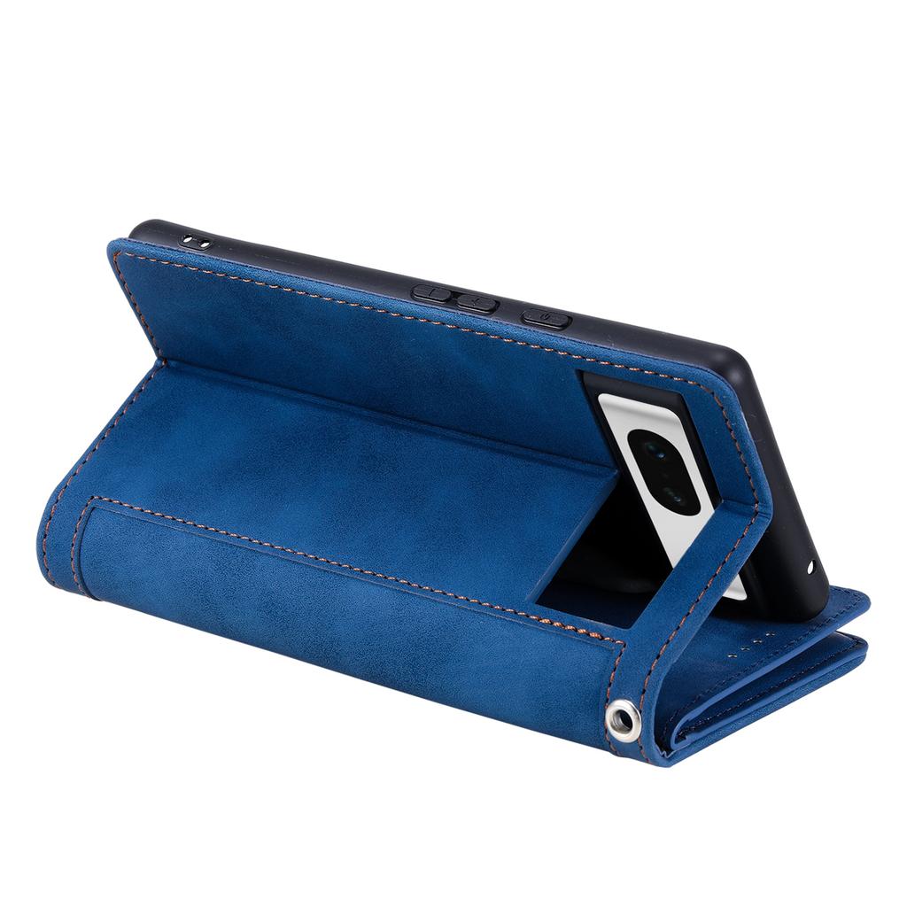 For Google Pixel 9/Pixel 9 Pro Wallet Phone Case Zipper Leather Cover with 9 Card Slots