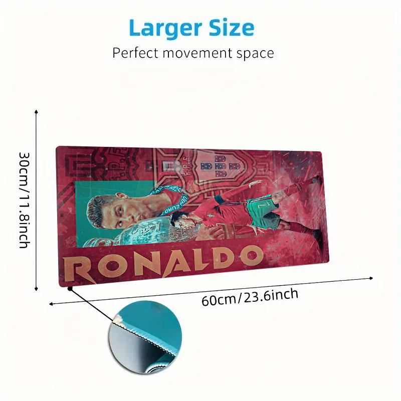 Ronald Mouse Pad, Large Gaming Desk Mat, Non-slip XXL Mousepad for Laptop & Tablet, Mini PC Playmat with Stitched Edges