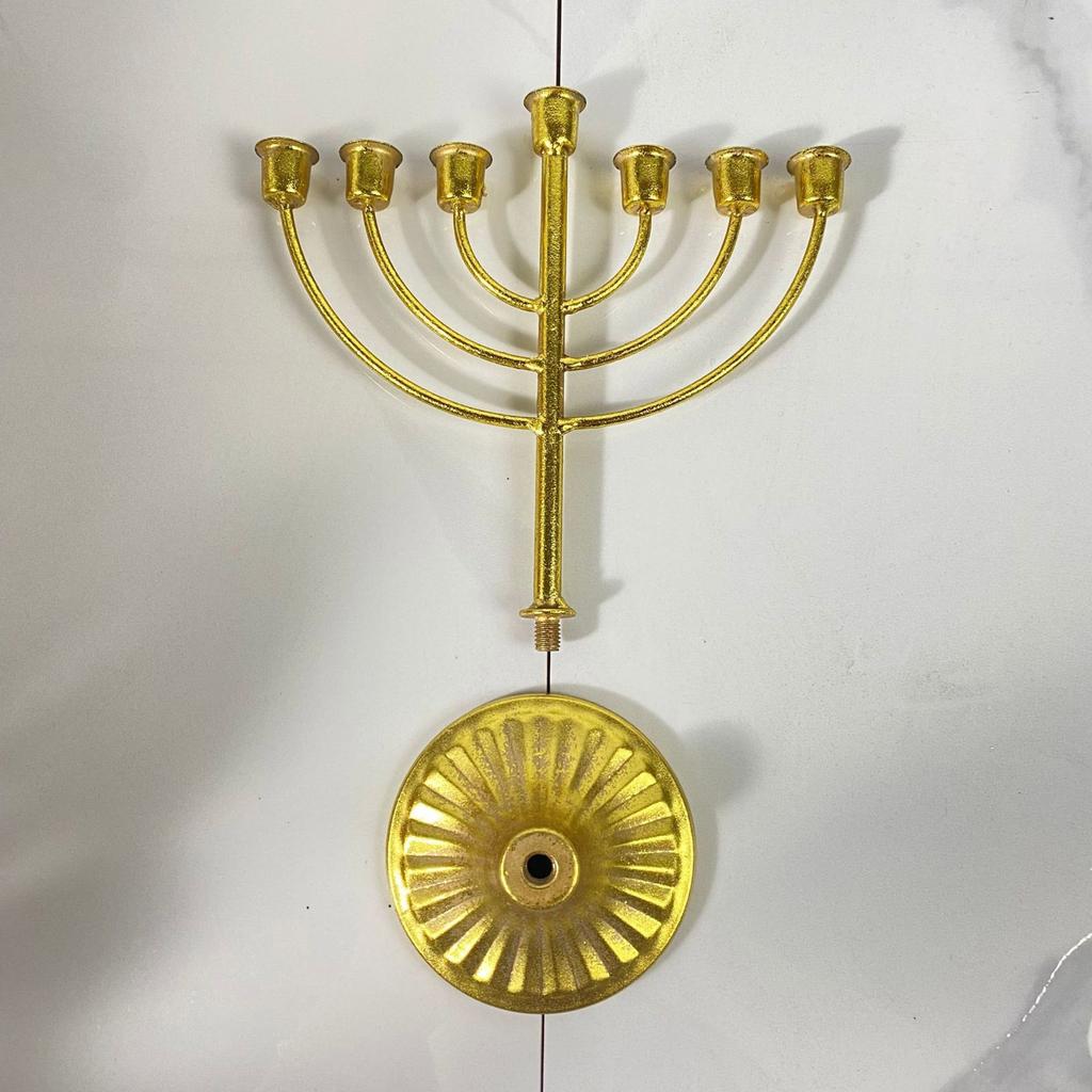 Hanukkah Candle Stand Festive Celebration Candle Holder 7/9 Branch for 0.51in Dia Candle Detachable For Home Decor
