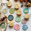Decorative Embossed Stamp Brass Wax Seal Heads, Alphabet Christmas Sealing Personalized Gift Head for Envelope Wrapping Journal Scrapbook Decor Metal