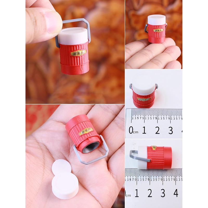 1 шт. кукольный домик термобутылки теплый чайник ланч-бокс миниатюрная модель для кукольных аксессуаров