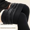 Women's Plus Size Pearl Velvet Leggings - Thick, Warm Korean Style for Autumn/Winter