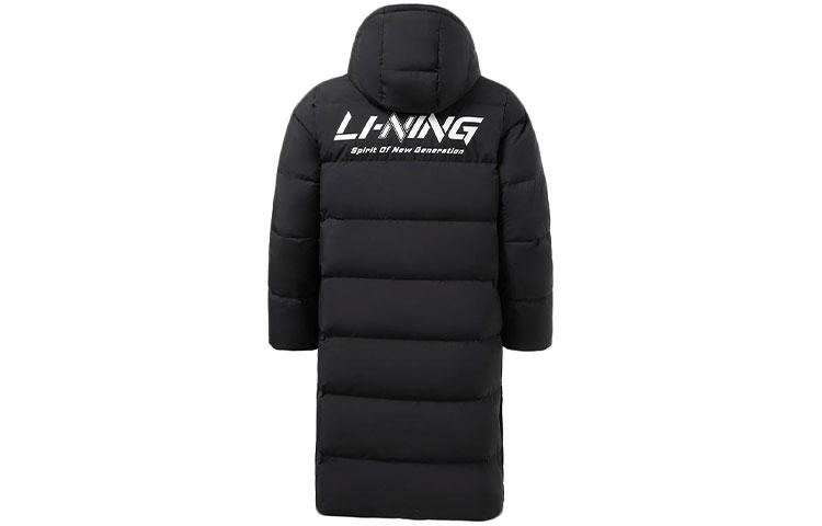 Li Ning Зимняя пуховая куртка серии Training, унисекс, черная AYMS271-1