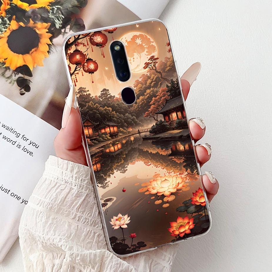 Чехол для Oppo F11 CPH1913 CPH1911 Цветы Расписная Крышка Мягкий Силиконовый Чехол для Телефона Для Oppo F11 Pro F 11 OppoF11 Pro Сумки