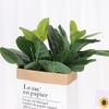 Courtyard Ornament Party Supplies Artificial Ficus Branch Fake Plants Faux Leaves Lifelike Greenery