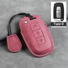 Leather Car Key Case Cover Shell Fob for Hyundai Grand Prix GN7 IONIQ6 Nuovo Kona Genesis Coupe Sonata Ix35 Protector Keychain