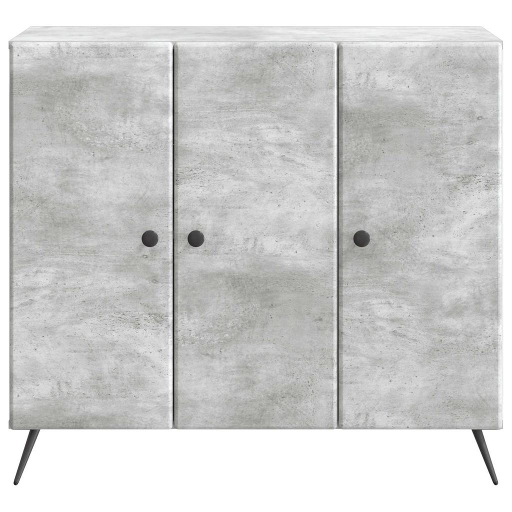 Sideboard Concrete Grey 89 x 34.5 x 80 cm Engineered Wood