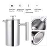 800ml French Press Coffee Maker Stainless Steel Double Walled Insulated Coffee Pot (BPA Free,No FDA)