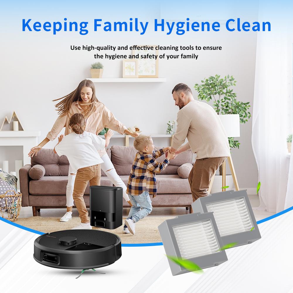 Washable Hepa Filter Part For iRobot Roomba Max 705 Vac Plus 504 Vac Robot Vacuum Cleaner with Brush Replacement Accessories