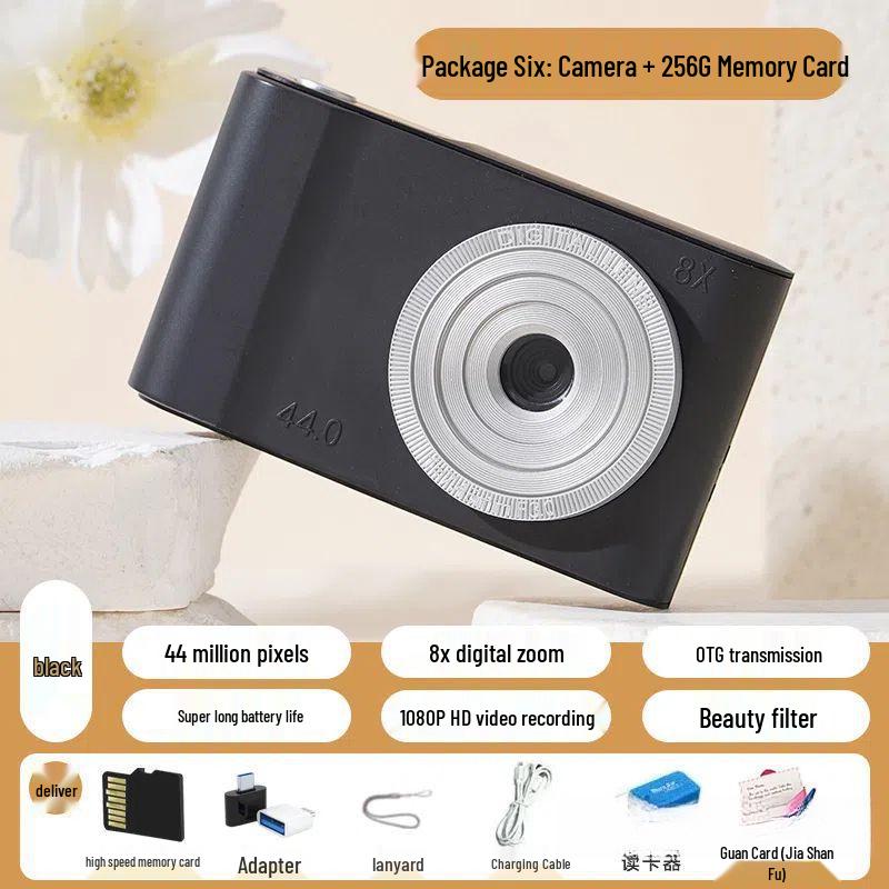 Retro HD Dual-Camera: Cute & Portable Digital Camera for Students and Travelers