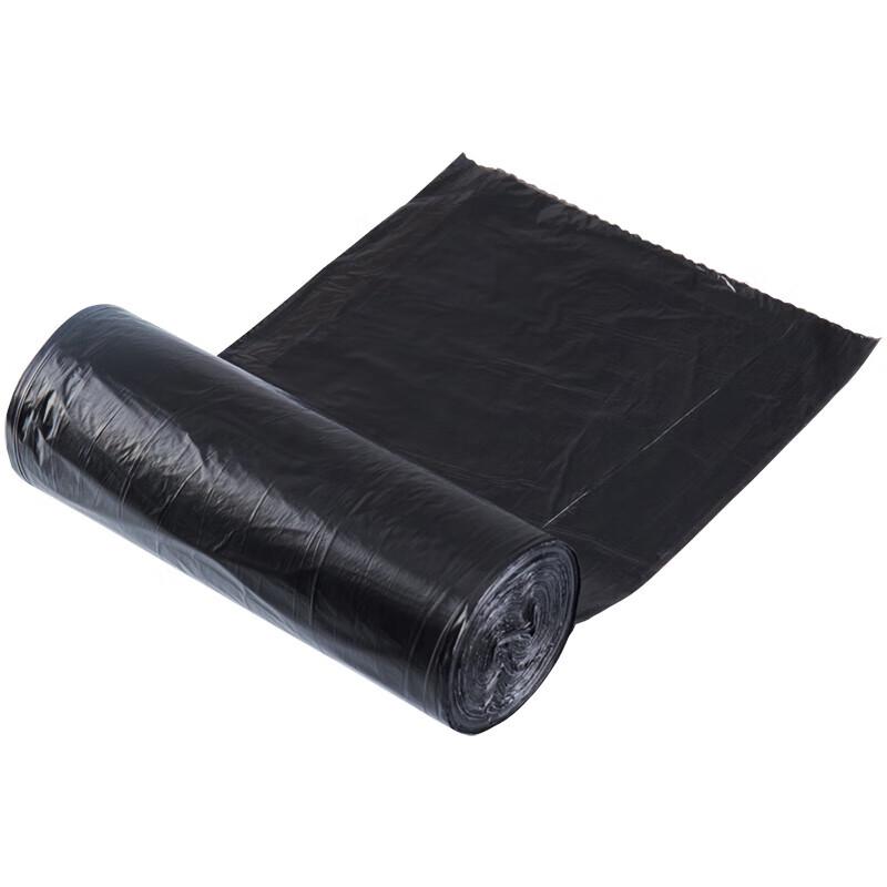 Deli 9588 Medium Black Flat-Bottom Garbage Bags