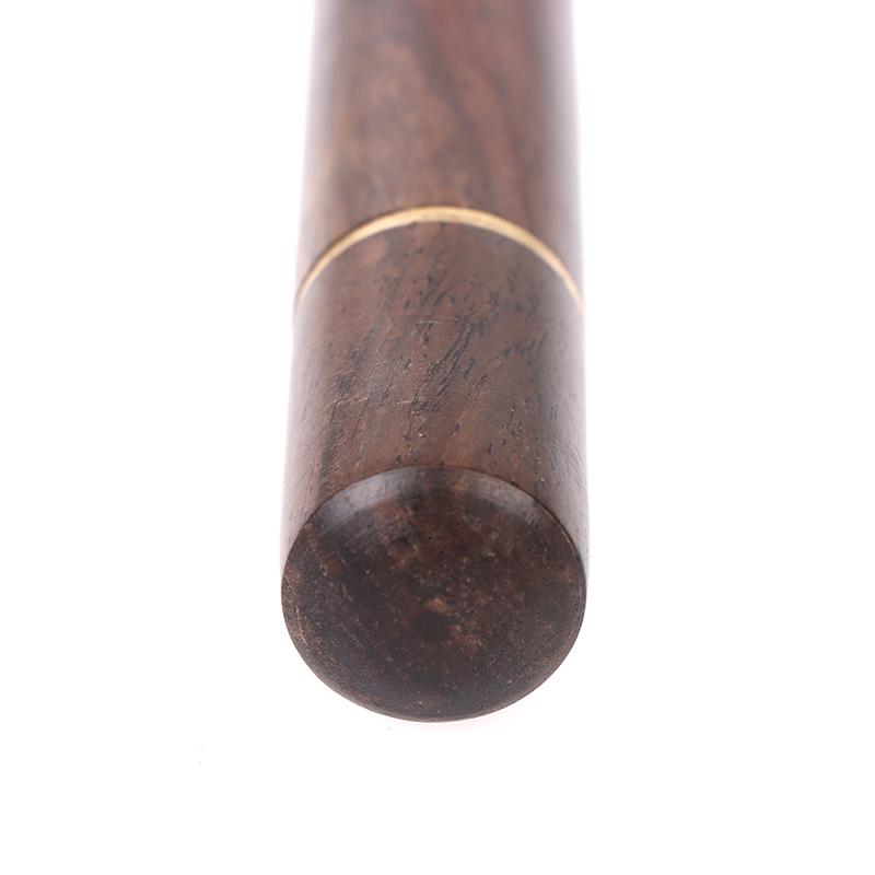 1Pc Toothpick Bucket Ebony Wood Toothpick Holder Bucket Mini Box Handmade Gift