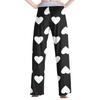 Women's Fashion Casual Comfortable Pajama Pants Love Printed Drawstring Wide Leg Pants Trousers