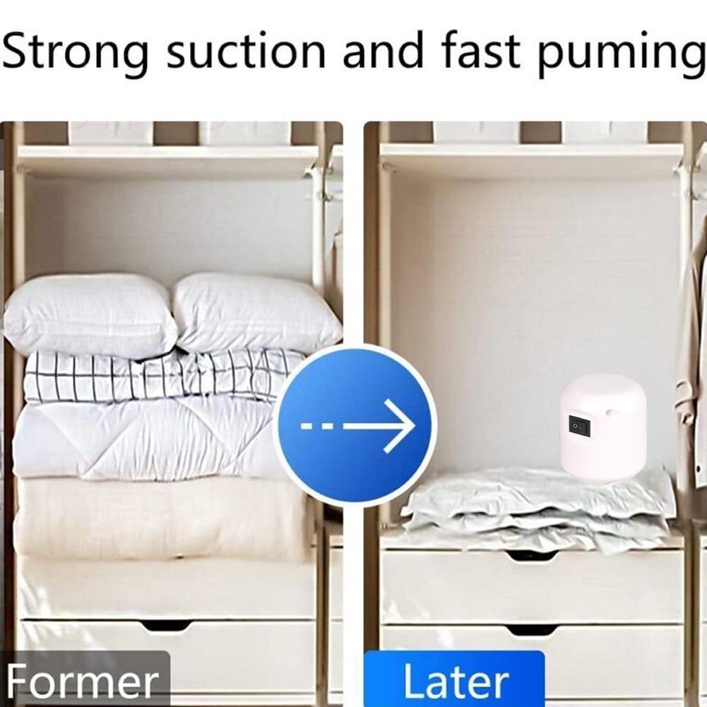 55 Вт Универсальный вакуумный насос для мешков для хранения одежды Вилка ЕС Ручной электрический воздушный насос Вакуумный упаковщик Мешок для сжатия Хранение