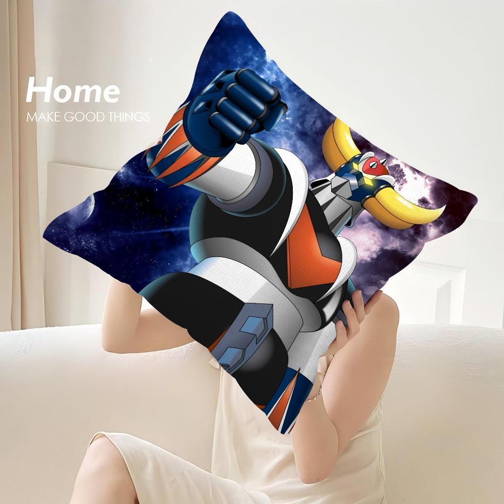 Мультяшная наволочка G-Goldoraks, декоративная для дивана, для дома, с двусторонним принтом, плюшевая, квадратная, чехол для подушки-декора, наволочка