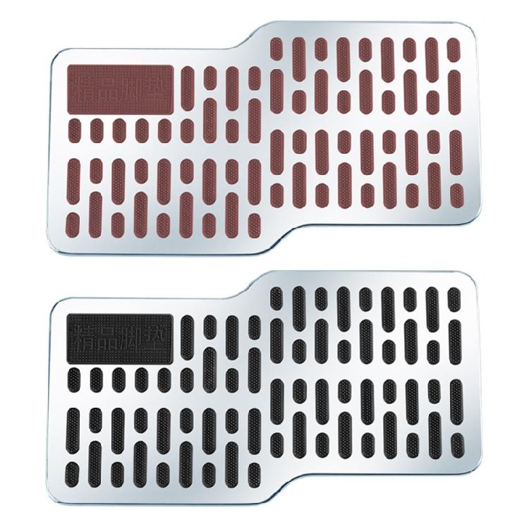 Robusts Steel Car Pedal Enhancements Wear Resistant Pedal Covers Simple Installs for Elevated Aesthetics & Driver Safety