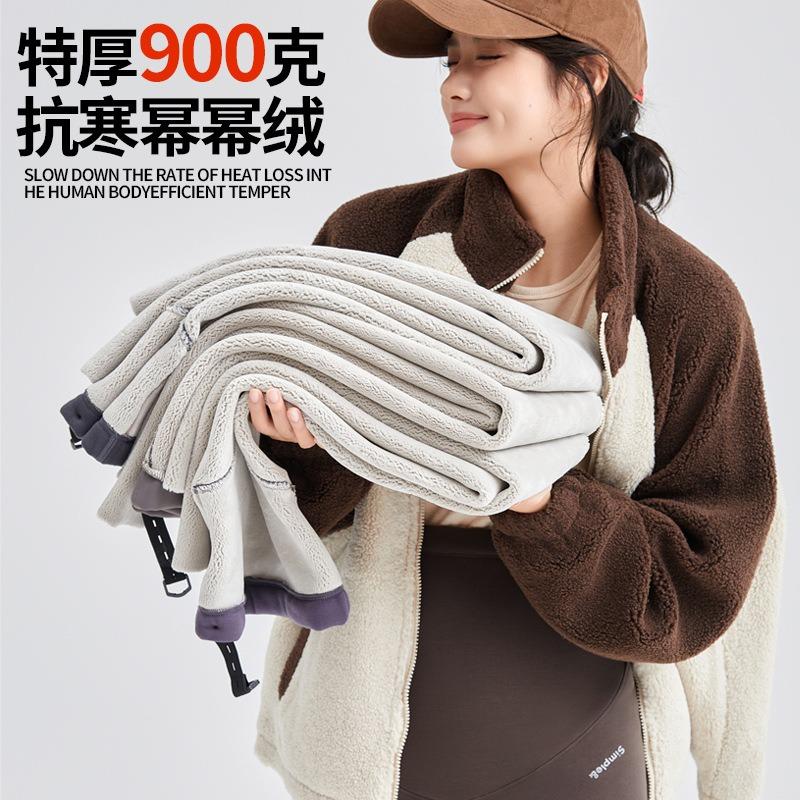 Maternity Pants Wear High Waist and Large Size, Showing Autumn and Winter Velvet and Thickened New Hip-lifting Thermal Pants, Maternity Leggings