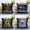 Italian Brain Rot Meme Tralalero Tralala Pillow Case Happy Atmosphere Short Plush Double-sided Printing Home Cushion Cover