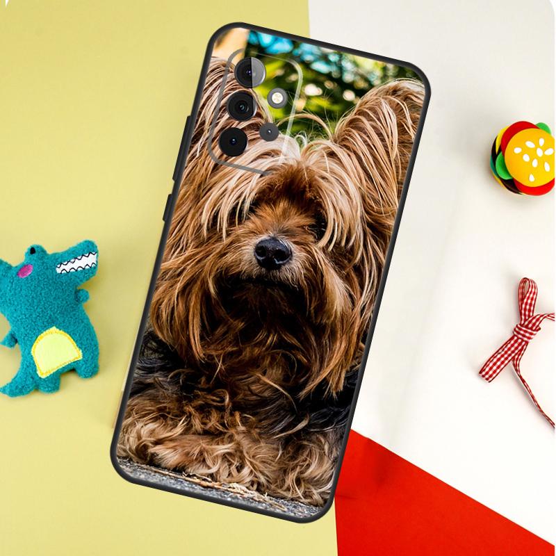 Чехол для телефона Samsung Galaxy A54 A34 A14 A55 A35 A15 A53 A33 A13 A05 A06 A16 A22 A32 A52 с изображением собаки породы Йоркширский терьер