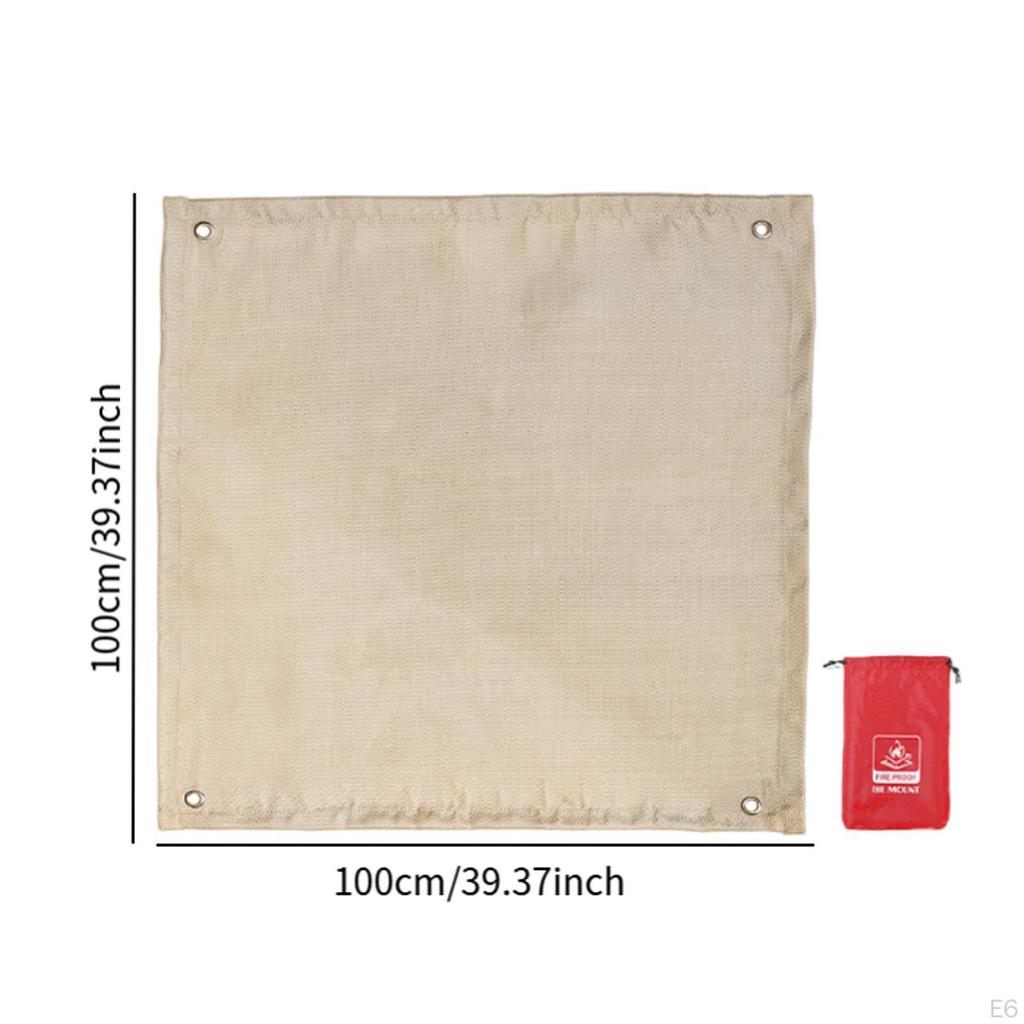 Костровой коврик для кемпинга, уличное огнестойкое одеяло, складной подарок, универсальный, огнестойкий