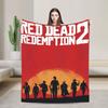Плед Red Dead Redemption 2 Фланелевый Летний Портативный Легкий Тонкий Плед для Дома Автомобиля Одеяло