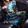 Stained Glass Dragonfly Garden Blanket Flannel Blanket for bed, sofa, Camping, Hiking, Picnic Essentials, gift for family Fan gifts