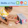 Melissa & Doug Первый деревянный набор игрушек «Машины экстренной помощи» с ключом, Красный, от 3 лет, Оригинальный, 4607