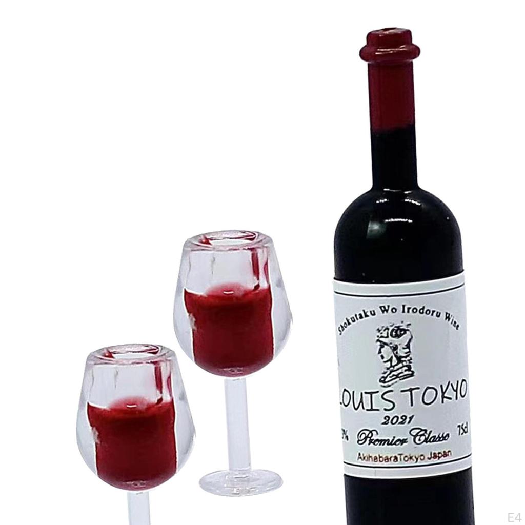 1/12 кукольный домик, миниатюрные бутылки для вина, чашки для напитков, ролевые игры, мини-домик, аксессуар для напитков для