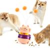 Интерактивные игрушки-лакомства для кошек, кормушка-пазл для домашних кошек, диспенсер медленного корма с регулируемым отверстием, лакомство для кошек для упражнений и скуки