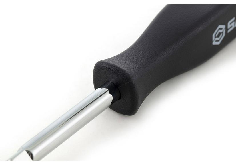 SATA 11911 Набор с быстросъемной 1/4" трещоткой и удлинителем с черной ручкой, 6,3 мм