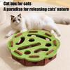 Cat Puzzle Toy Stimulating Cat Toys Puzzle Scratcher Felt Pet Supplies with Bell Kitten Accessories Maze Game for Enrichment