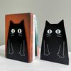 Милые черные кошки, книжные упоры, сверхпрочные металлические книжные упоры, для офисного стола, домашней книжной полки, для любителей книг, книжная полка, офисные принадлежности