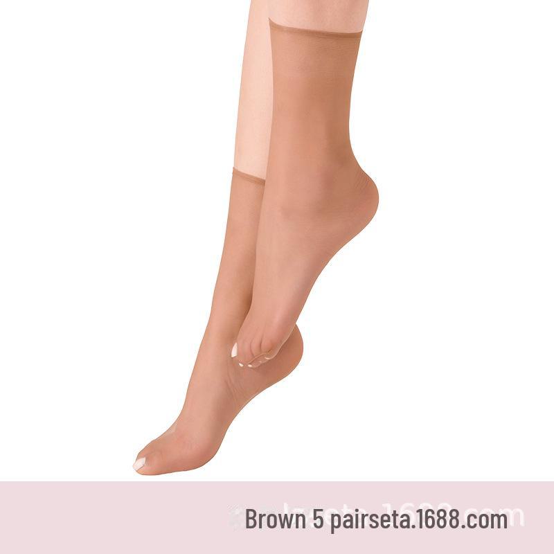 Бесшовные прозрачные ультратонкие летние женские носки с кристаллами Landa