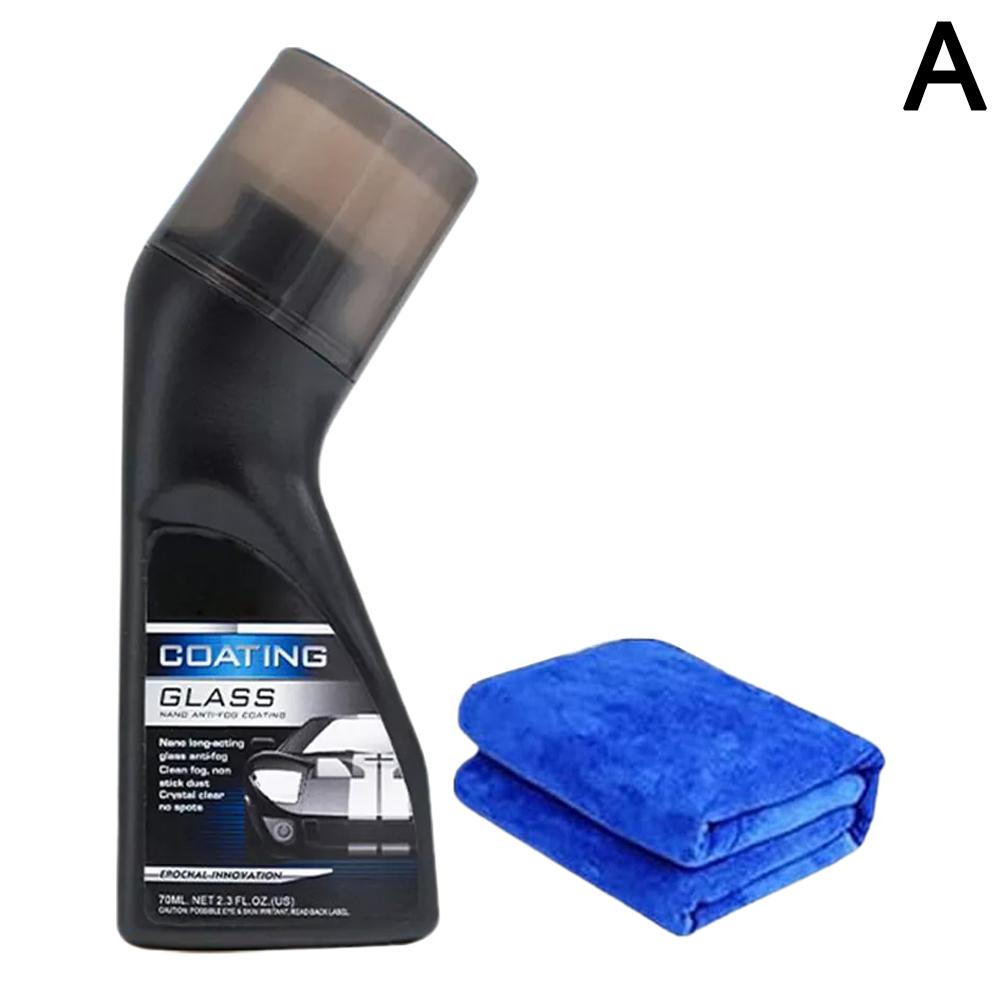 Car Anti-Fog Spray 70ml Glass Antifog Coating Agent for Auto Windows Screens Mirrors Windshields Defogger and Cleaner 1/2pc P2N6