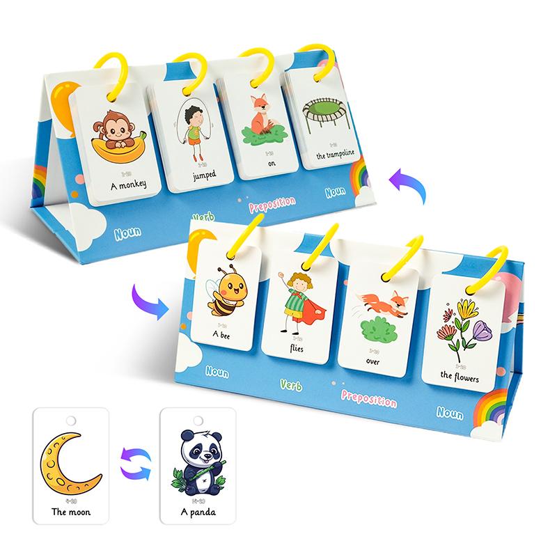 Sentence-Making Exercises Flip Chart Sentence Educational Learning Tool Vocabulary Building Special Education Speech Therapy