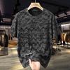 Большие размеры 5XL-12XL, свободная футболка для мужчин, летние топы, повседневная футболка с коротким рукавом, летняя мужская одежда