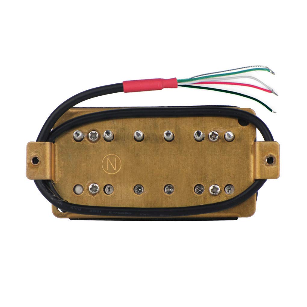 FLEOR Электрогитара Хамбакер Звукосниматель Двойной Катушки Гитара Бридж Звукосниматель Гриф Набор Черный & -