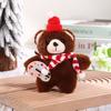 Keyring White Bear Plush Keychain Cartoon Animal Bear Plush Dolls Christmas Bear Plush Toy  Kids