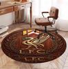 Liverpool Football Club Pattern Round Rug, Indoor/Outdoor Mat, for Picnic, Gameroom, Bedroom, Office, Living Room, Home Decor Carpet, Birthday Gift