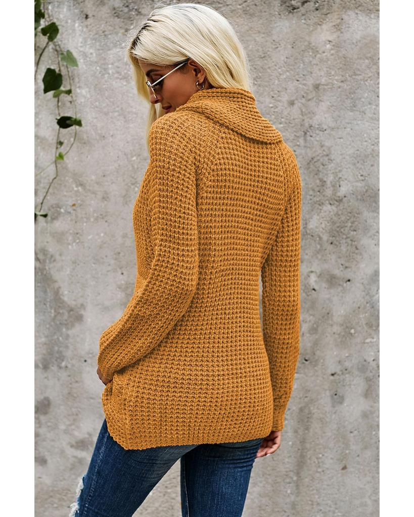 Azura Exchange Водолазка с запахом и пуговицами