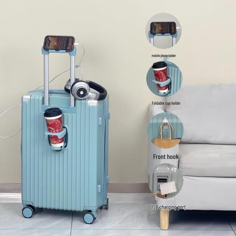 JOURHEY SHI Durable ABS Spinner Luggage