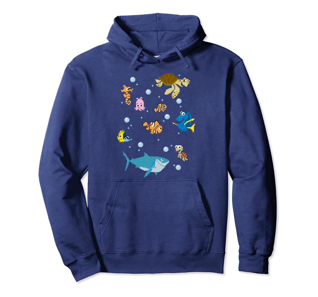 Finding Nemo Pixilized Sea Creatures Hoodie