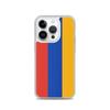 Coque iPhone - Arménie - Drapeau - Souple - Multicolore - TPU Transparent