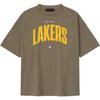 Essentials Футболка NBA Lakers 90-х Homestead Heather Унисекс Топы Серый 125NB252205F