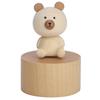 Animal Wooden Clockwork Music Boxes Children Kid Birthday Holiday Gifts AccessoriesBear
