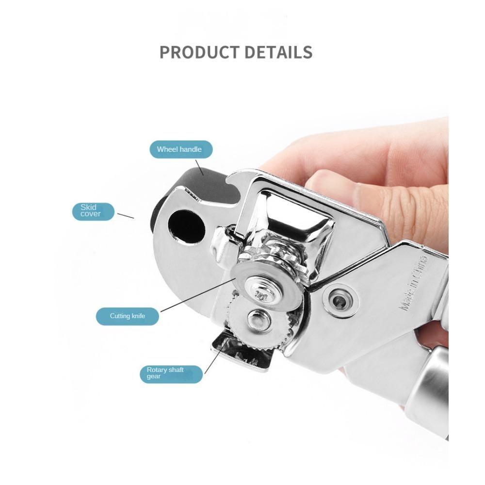 1шт. Кухонный консервный нож 3-в-1, многофункциональный консервный нож для дома, пикника, путешествий