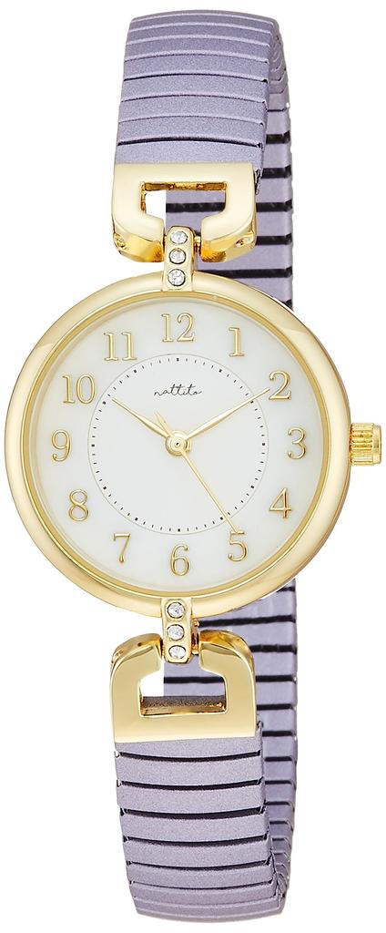 [Fieldwork] Часы Bellows Analog Make Metal Band Gold YM068-3 Женские Фиолетовые