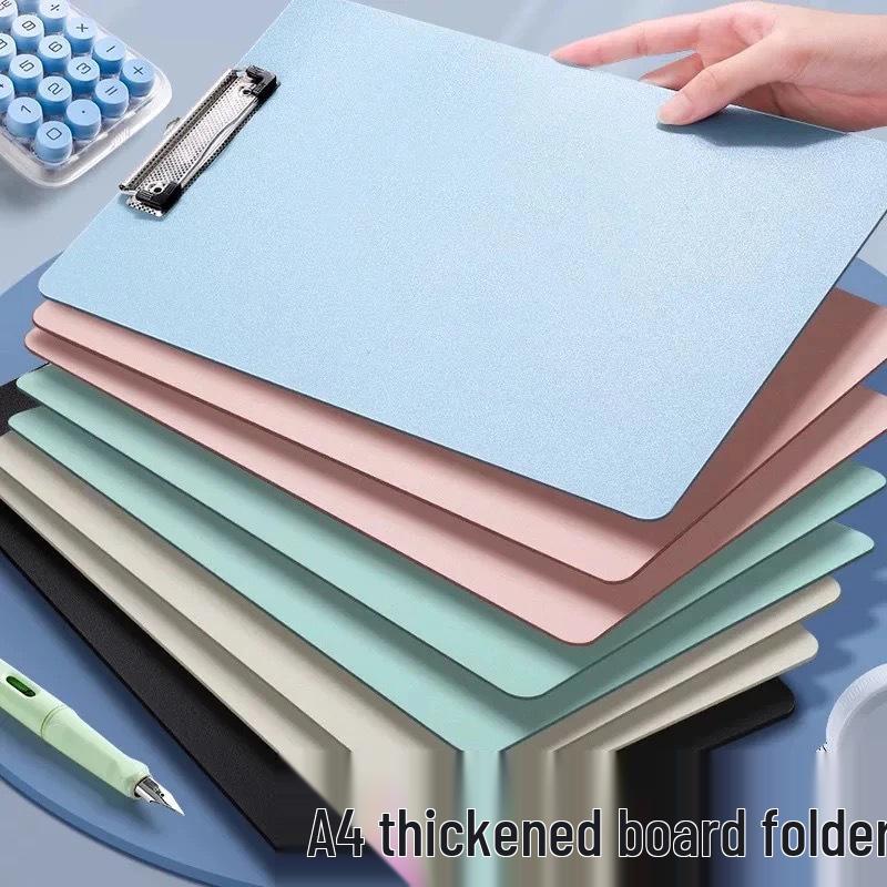 A4 Clipboard with Folder: Vertical Writing Pad for Students & Office Meetings